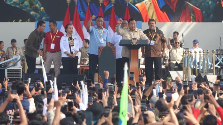 Prabowo Tampil di Monas Pimpin Peringatan Hari Buruh 2026
